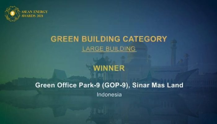 Sinar Mas Land Melalui GOP Raih Penghargaan Internasional ASEAN Energy Awards 2021