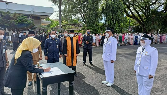 144 Kades Dilantik, Bupati Serang Tekankan Kepada Kades Terpilih untuk Konsolidasi