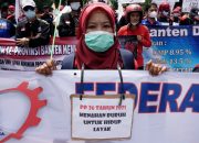 Sidang Pleno Dewan Pengupahan di Disnaker Kota Tangerang Dikawal Buruh