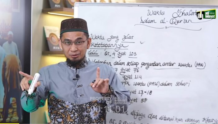 Ustad Adi Hidayat Jawab Perintah Salat 5 Waktu di Dalam Al Qur’an. Auto Iman Bertambah.