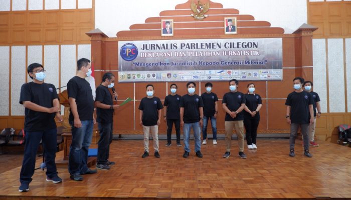 Wartawan Cilegon Mendeklarasikan JPC, Ajak Pelajar Tangkal Hoaks