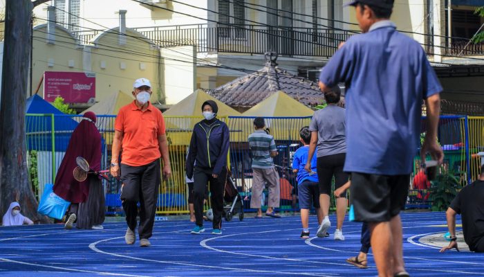 Foto: Melawan Corona Dengan Olahraga Lari
