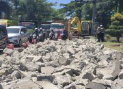Ada Perbaikan Jalan Di PCI, JLS arah Ciwandan-Cilegon Lumpuh