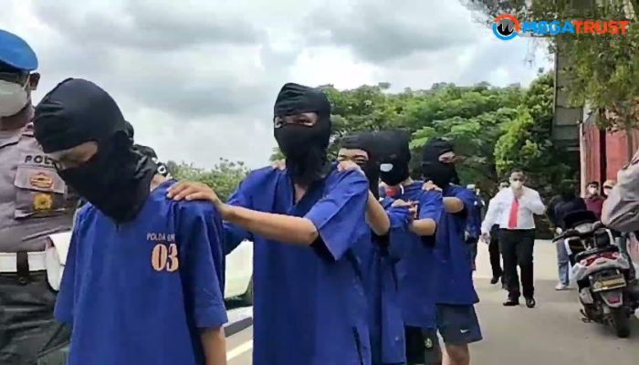 Ajak Tawuran Live Instagram Puluhan Gengster Ditangkap Polisi