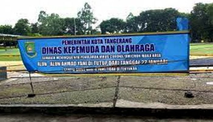 Perketat Kerumunan di Kota Tangerang, Taman dan Alun-alun Kembali di Tutup