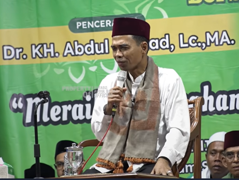 FOTO : Tangkapan layar ceramah Ustad Abdul Somad di Jasinga Bogor, Jawa Barat. Megatrust.co.id