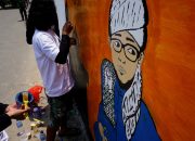 Foto: Lomba Mural Sambut Ramadhan 2022