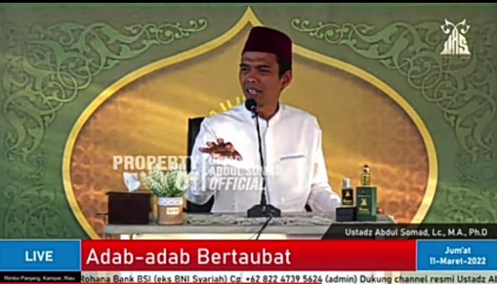 Cara Tobat Menurut Ustad Abdul Somad, Nomor 3 Sangat Mudah Dilakukan Tapi Berat Dilaksanakan