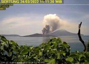 Gunung Anak Krakatau Kembali Meletus, Tinggi Hembusan 1.157 Meter
