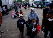 Foto: Rombongan Warga Tangerang Mudik Gratis