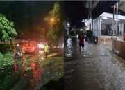 Cuaca Ekstrime, Sejumlah Titik di Cilegon Banjir. Pohon Bertumbangan
