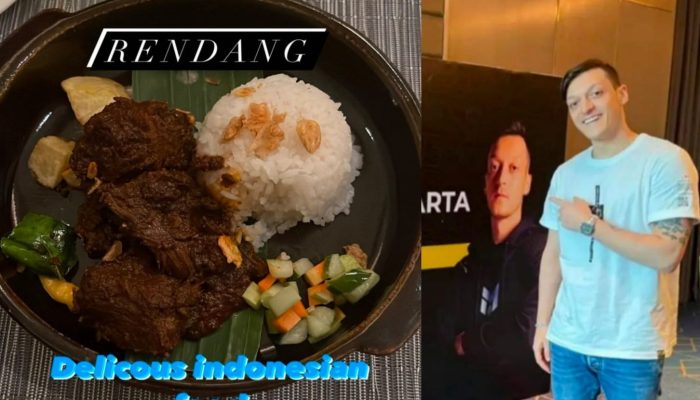 Mesut Ozil Cicipi Rendang di Indonesia, Rasanya Wow