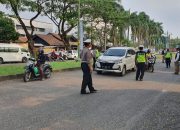 Puluhan Kendaraan Terjaring Razia di Depan Bonakarta Cilegon
