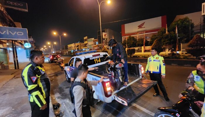 Polisi Amankan 9 Motor Balap Liar di Cilegon