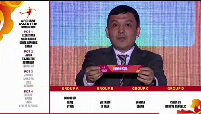 Undian Piala Asia U20: Indonesia Satu Grup Dengan Tuan Rumah Uzbekistan