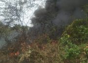 Gegara Bakar Ilalang Ditinggalkan, Tumpukan Ban Bekas Ikut Terbakar di Ciberko