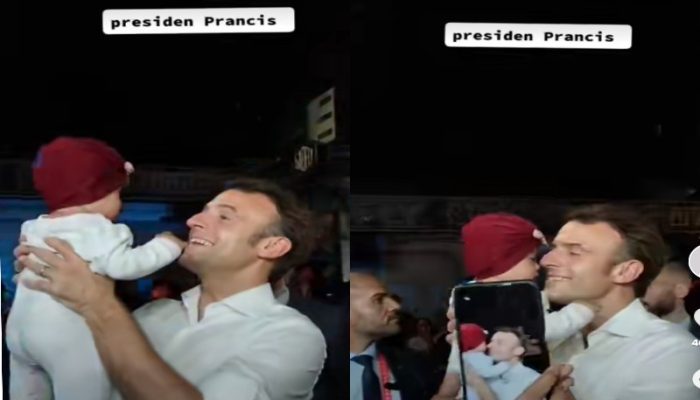 Momen Presiden Prancis Emmanuel Macron Jalan Kaki di Bali Viral, Aksinya Banjir Pujian Netizen