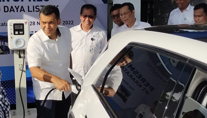 Krakatau Daya Listrik Buka SPKLU Pertama di Cilegon. Disini Lokasinya.