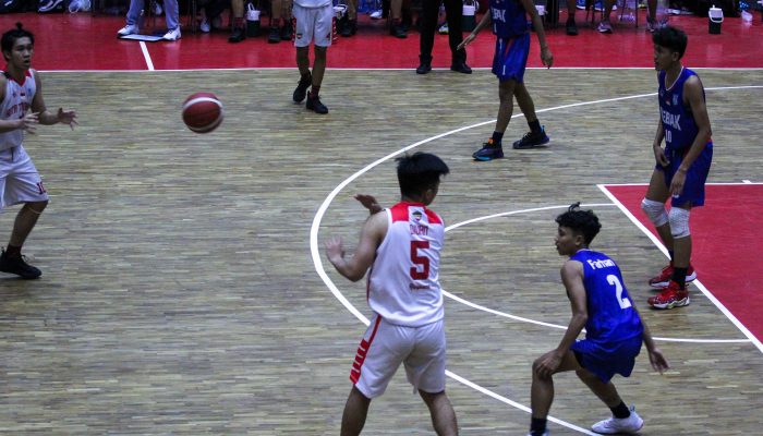 Foto: Cabor Basket Putra Kota Tangerang Unggul Melawan Kab Lebak