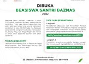 Baznas Buka Beasiswa Santri Ada Bantuan Rp6 Juta, Simak Cara Daftarnya