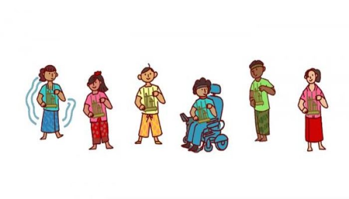 Angklung Jadi Ikon Google Doodle Hari Ini, Berikut Sejarah dan Cara Mainnya