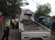 Kecelakaan Mobil Pick Up Dengan Motor Vario di JLS Cilegon, Polisi: Mobil Hilang Kendali
