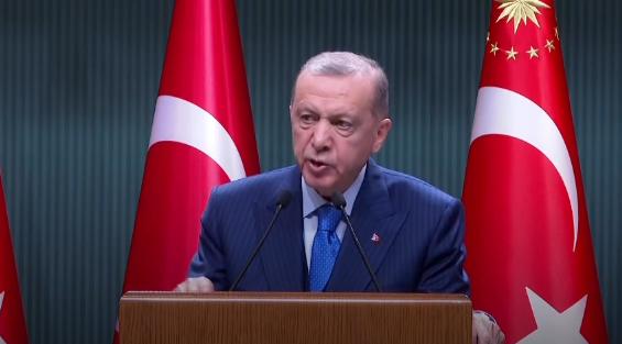 Potret Presiden Turki, Recep Tayyip Erdogan dalam pidatonya. Instagram @rterdogan