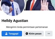 Waspada! Akun Facebook Palsu Mengatasnamakan Wali Kota Cilegon Helldy Agustian