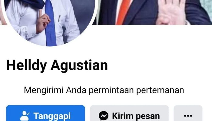 Waspada! Akun Facebook Palsu Mengatasnamakan Wali Kota Cilegon Helldy Agustian