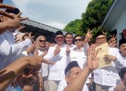 Partai Gerindra Cilegon Daftarkan Caleg Ke KPU, Pendukung Tumpah Ruah, Ada Nama Anak Wali Kota Cilegon