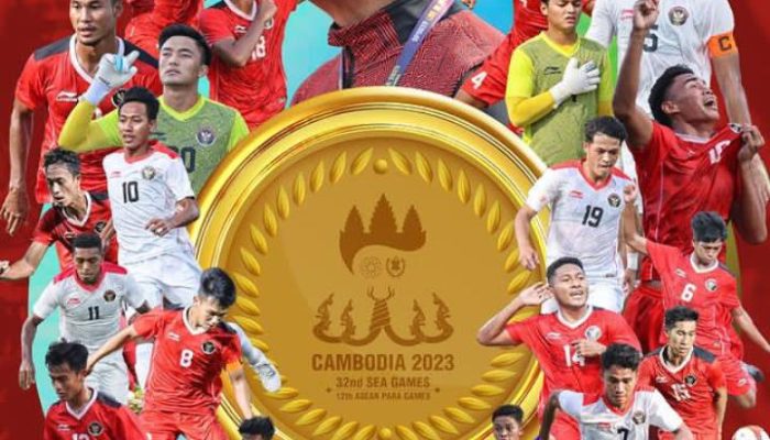 Sea Games Kamboja 2023 : Indonesia Menang Telak Atas Thailan, Timnas Garuda Gendong Mendali Emas Pulang
