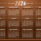 Penanggalan kalender tahun 2024. Gambar pixaby @DG-RA