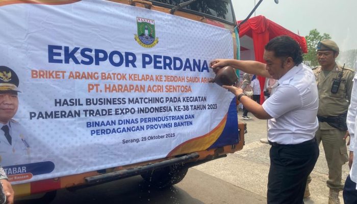 Perdana, Banten Ekspor 36 Ton Briket Arang Batok Kelapa ke Arab Saudi