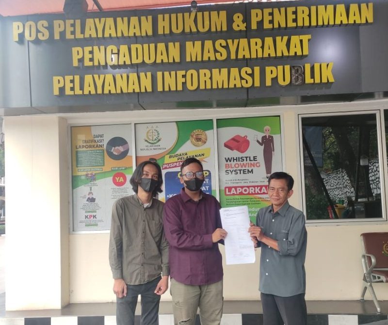Sejumlah mahasiswa melaporkan Pj Gubernur Banten ke Kejagung. Dok Mahasiswa 