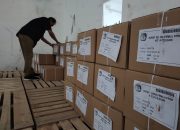 Surat Suara Capres dan Cawapres Datang ke Gudang KPU Kota Cilegon, Bawaslu dan KPU : Dipastikan Tidak ada yang Tercoblos