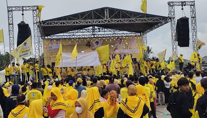 Kampanye Akbar Golkar Cilegon, Petinggi Turun Gunung Ngotot Targetkan 12 Kursi DPRD