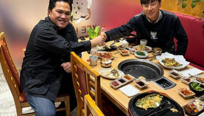 Santap Hidangan Korea, PSSI Sepakat Lanjutkan Kerjasama Dengan Shin Tae Yong