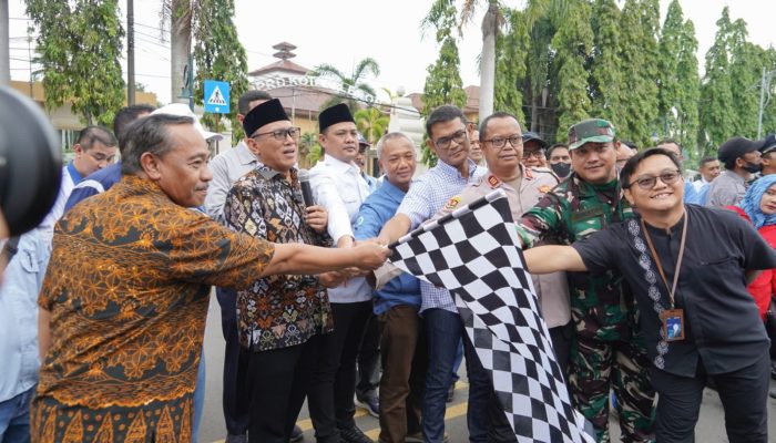 Ribuan Pemudik Menuju Jawa dan Sumatera Dilepas Wali Kota Dari Halaman Pemkot Cilegon