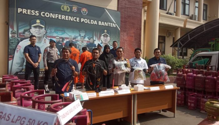Polda Banten Bongkar Modus Operandi Gas Elpiji Oplosan di Cilegon Beromzet Ratusan Juta