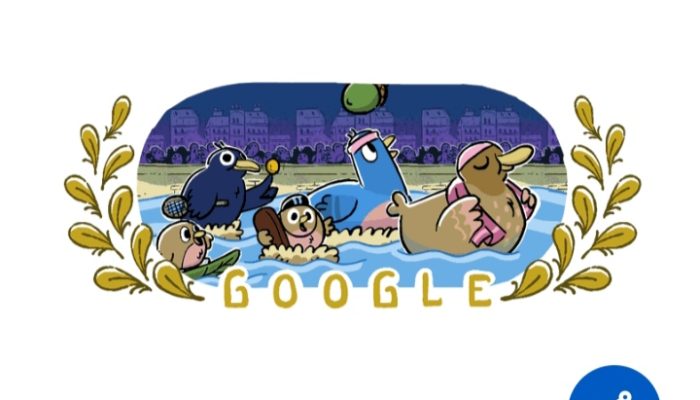 Google Doodle Rayakan Olimpiade Paris 2024, Tampilkan Ilustrasi Bebek di Sungai