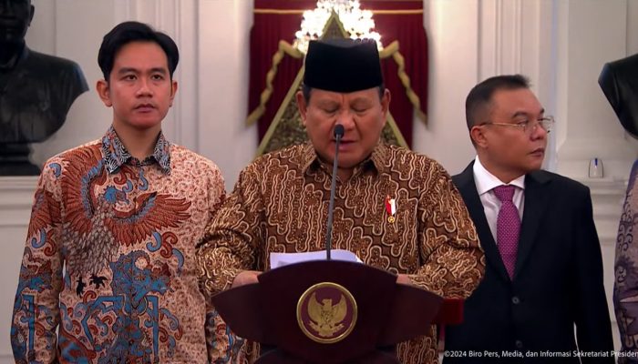 Daftar Nama Menteri dan Wakil Menteri Pada Kabinet Merah-Putih Presiden Prabowo Gibran