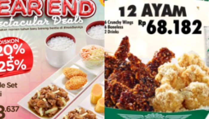 Daftar Promo Kuliner Selama Natal dan Tahun Baru