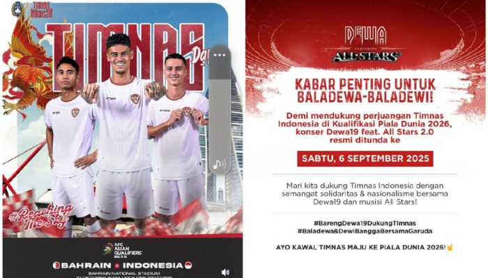 Utamakan Timnas Indonesia, Dewa 19 Undur Konser dari Januari ke September 2025