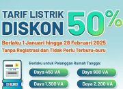 PLN Bagi-bagi Diskon Tarif Listrik 50 Persen, Berlangsung Hingga Februari 2025