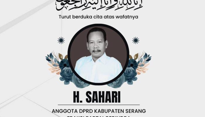 Kabar Duka, Anggota DPRD Kabupaten Serang Sahari Meninggal Dunia
