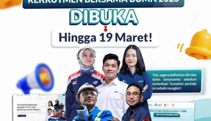 Pendaftaran Rekrutmen Bersama BUMN Diperpanjang sampai 19 Maret 2025