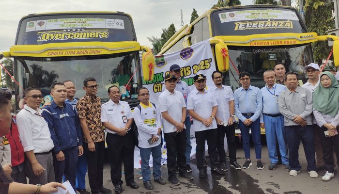 Ribuan Pemudik Dari Cilegon Senyum Lebar, Dilepas Wali Kota Robinsar pada Mudik Gratis