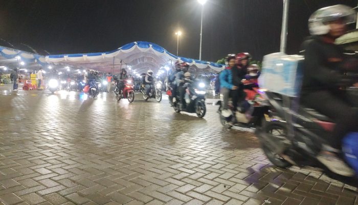 Hujan Disertai Angin Kencang sempat Hantam Pelabuhan Ciwandan, Pemudik Kudu Hati-hati