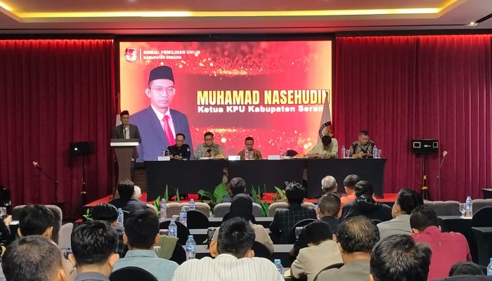 Jelang Rekapitulasi Surat Suara PSU, KPU Kabupaten Serang Gelar Rapat Koordinasi PPK