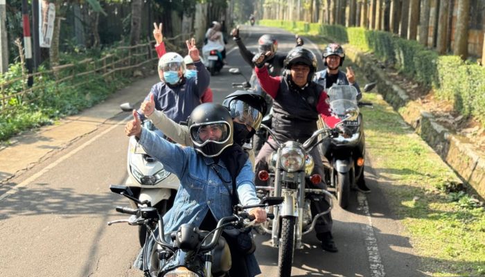 Fraksi PAN dan OPD Pemkab Serang Touring Pakai Moge Ke Anyer, Ini Pesannya